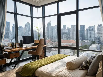 Spacious 2-Bedroom Loft-Style Residence in Asoke - 1