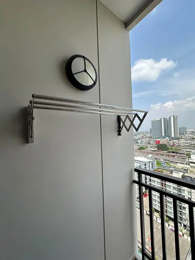 Fully furnished studio condo for rent at Supalai Veranda Phasi Charoen, 17th floor, city view - 11