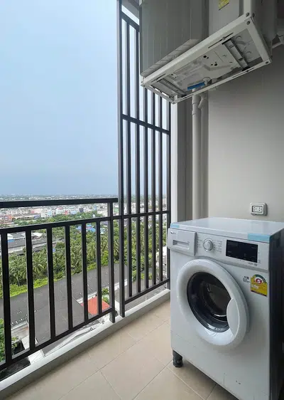 Fully furnished studio condo for rent at Supalai Veranda Phasi Charoen, 17th floor, city view - 7