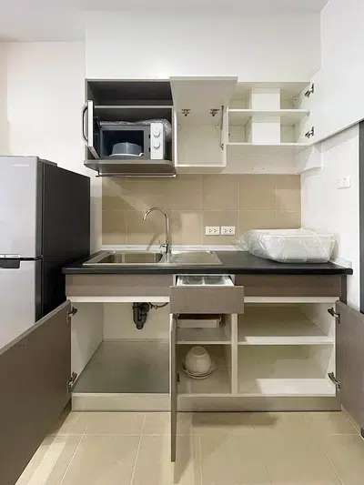 Fully furnished studio condo for rent at Supalai Veranda Phasi Charoen, 17th floor, city view - 10