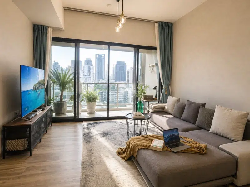 Spacious 2-Bedroom Loft-Style Residence in Asoke - Photo 4